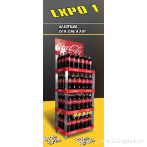 Hot Sale Modern Iron Wire Beverage Can Display Rack HS-X7